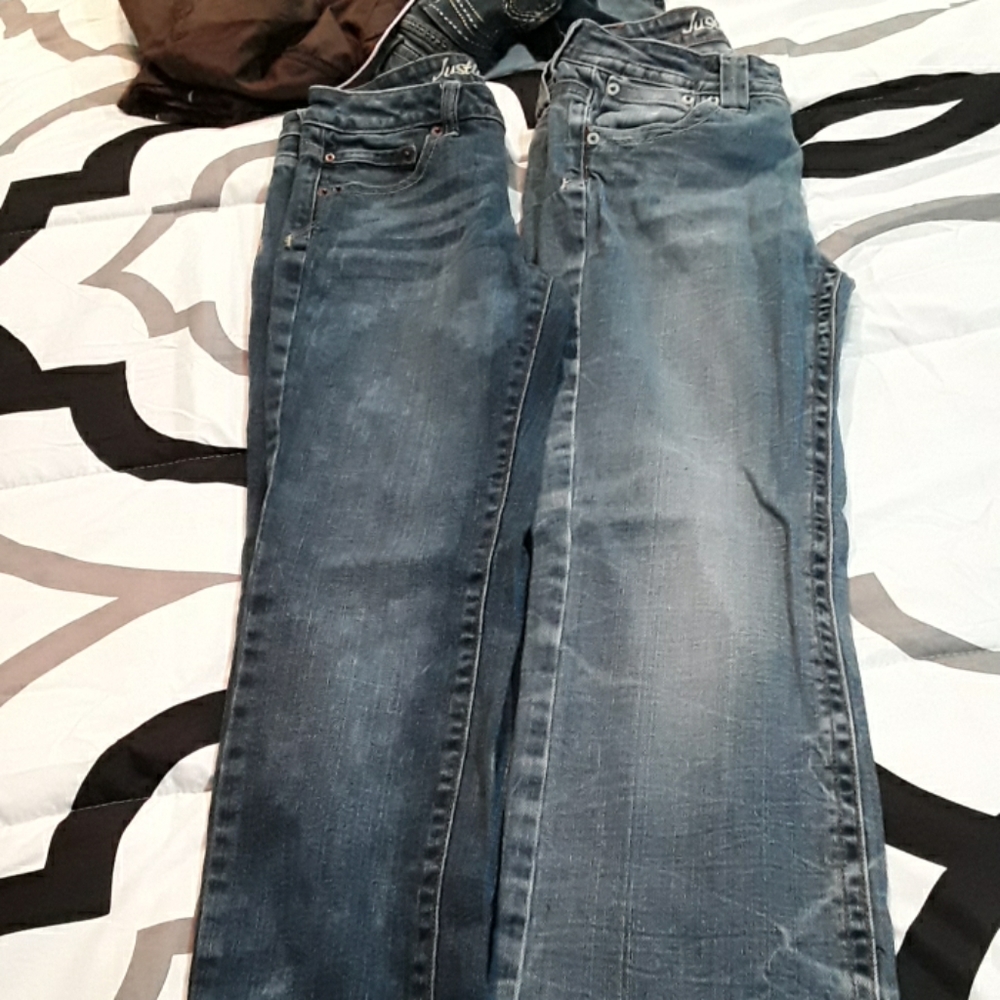 Girls size 12 R Justice jeans